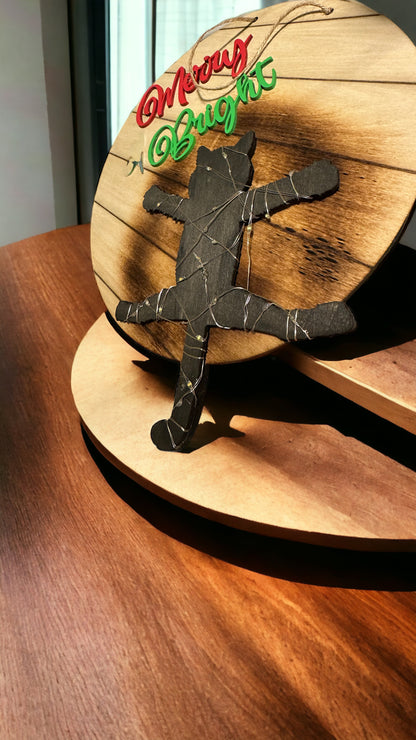 Fried Pussy Cat Door Hanger