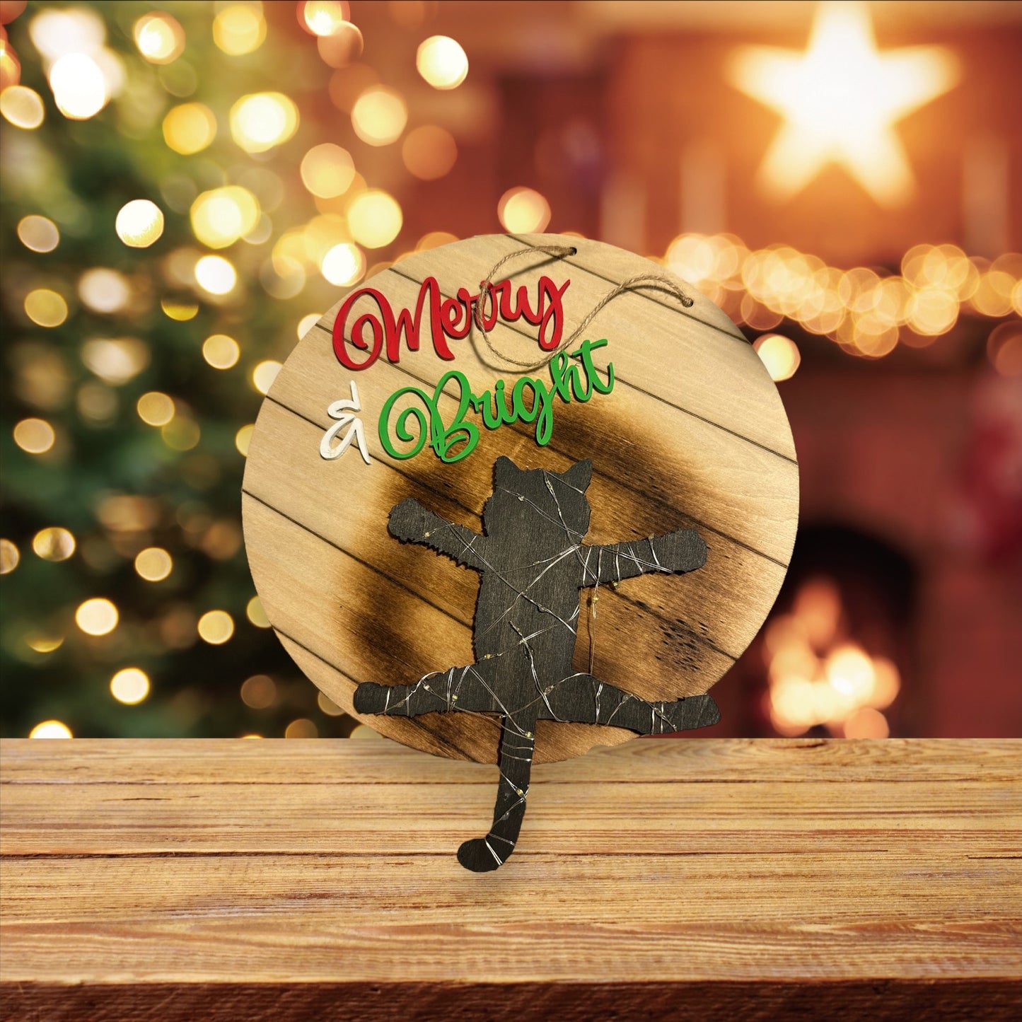 Fried Pussy Cat Door Hanger