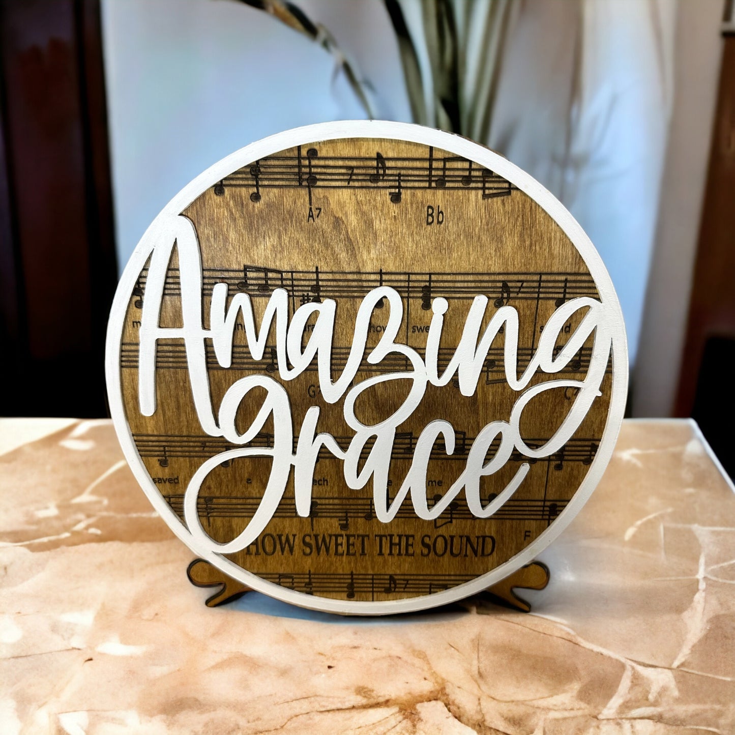 Amazing Grace Sign with Stand