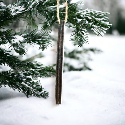 Elk Merry Christmas Wood Ornament