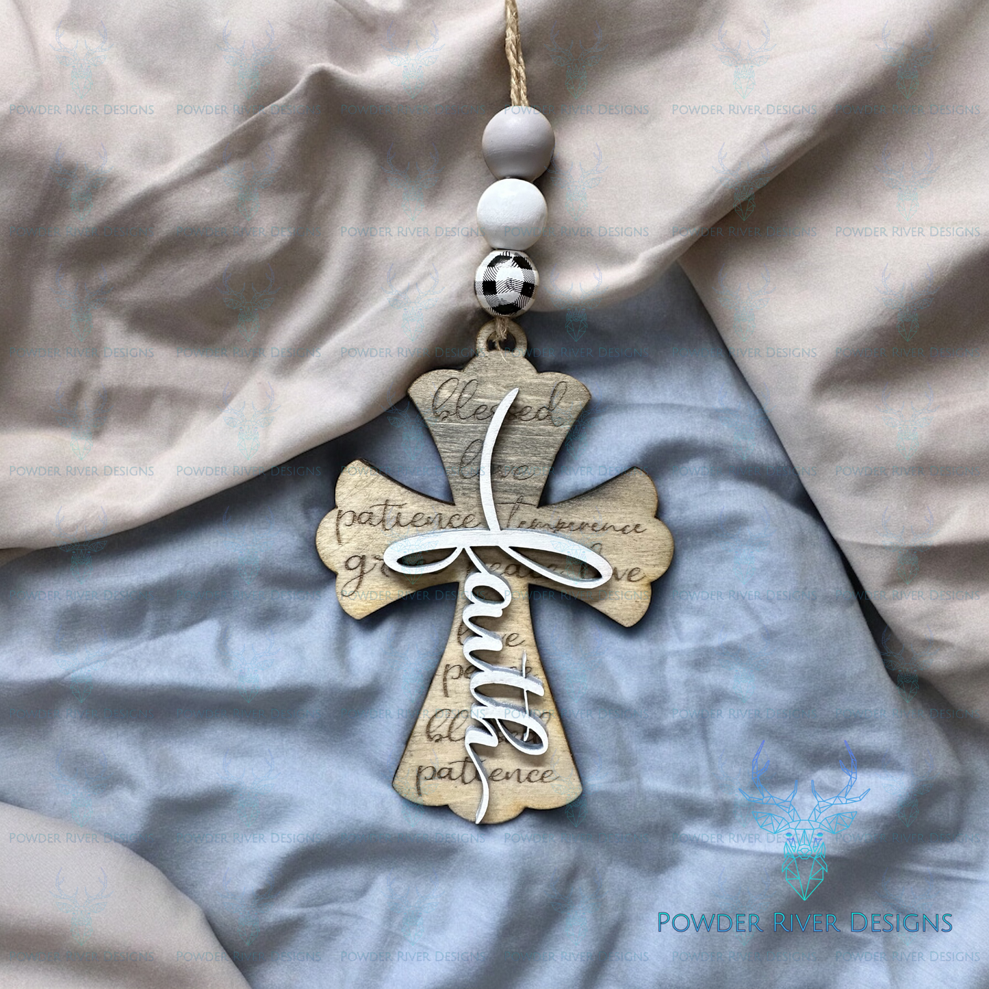 Faith Cross Car Charm