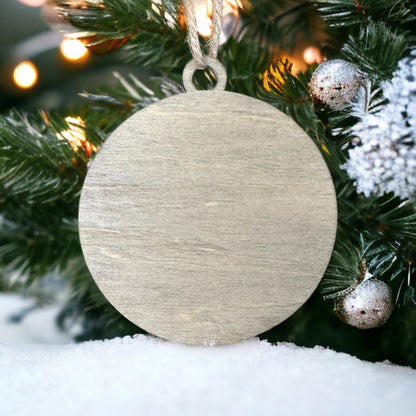 Gnome Two Layered Wood Ornament