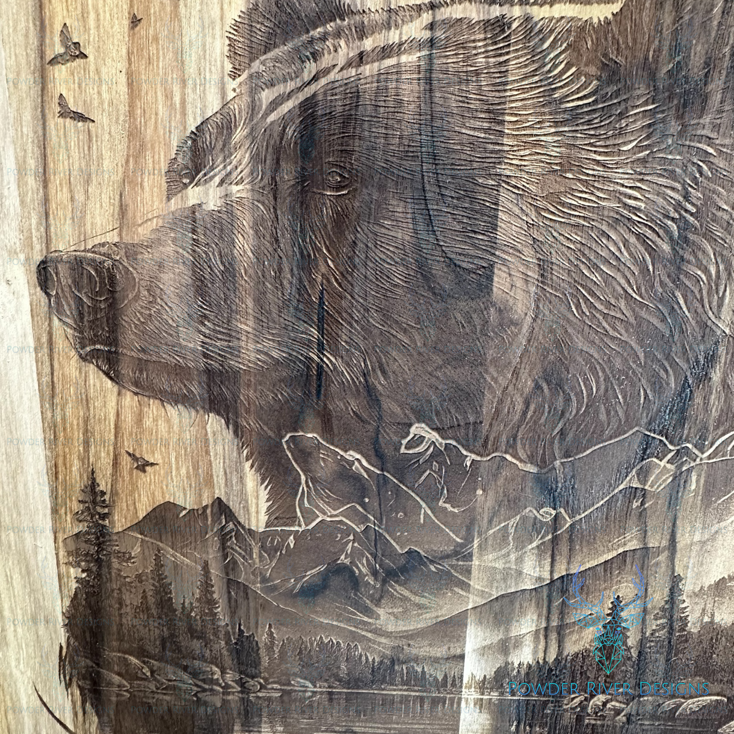Bear Teak Wood Charcuterie Board