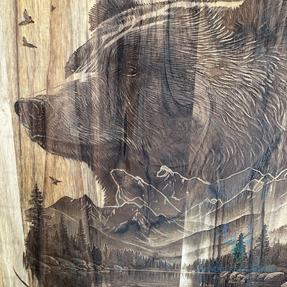 Bear Teak Wood Charcuterie Board