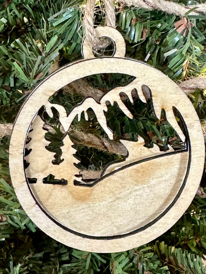 Holiday Truck Layered Wood Ornament
