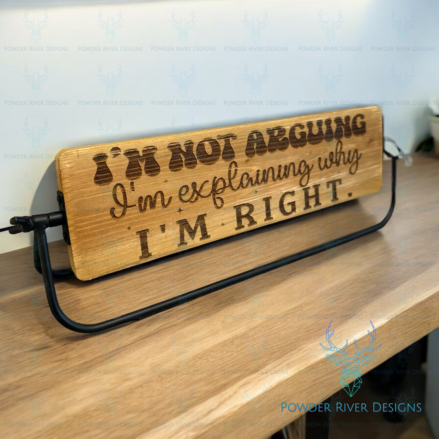 Office Flip "I'm not Arguing" Sign