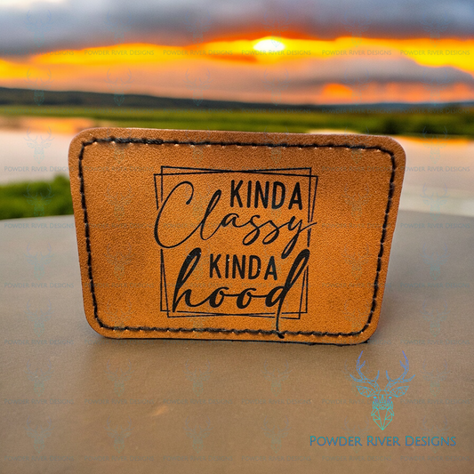 Kinda Classy Custom Hat with Leatherette Patch