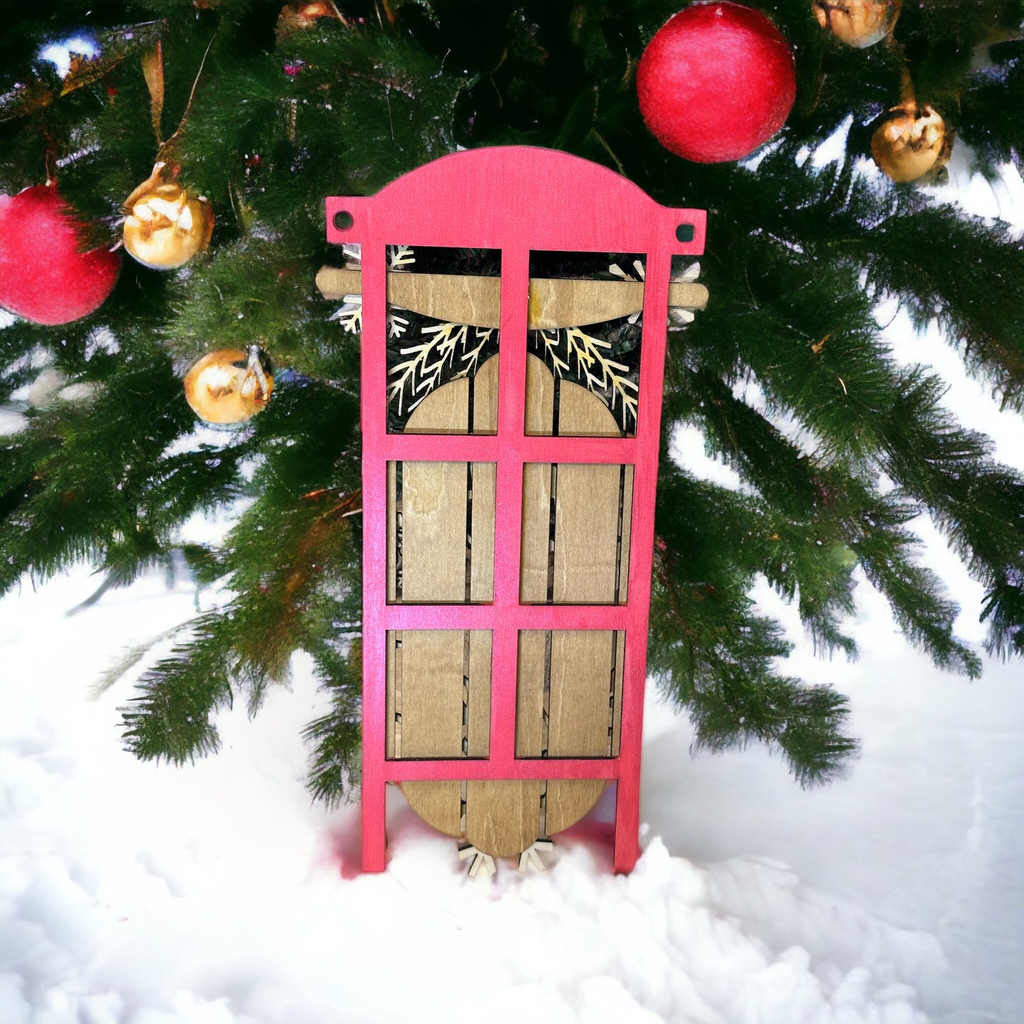 Let It Snow Wood Sign