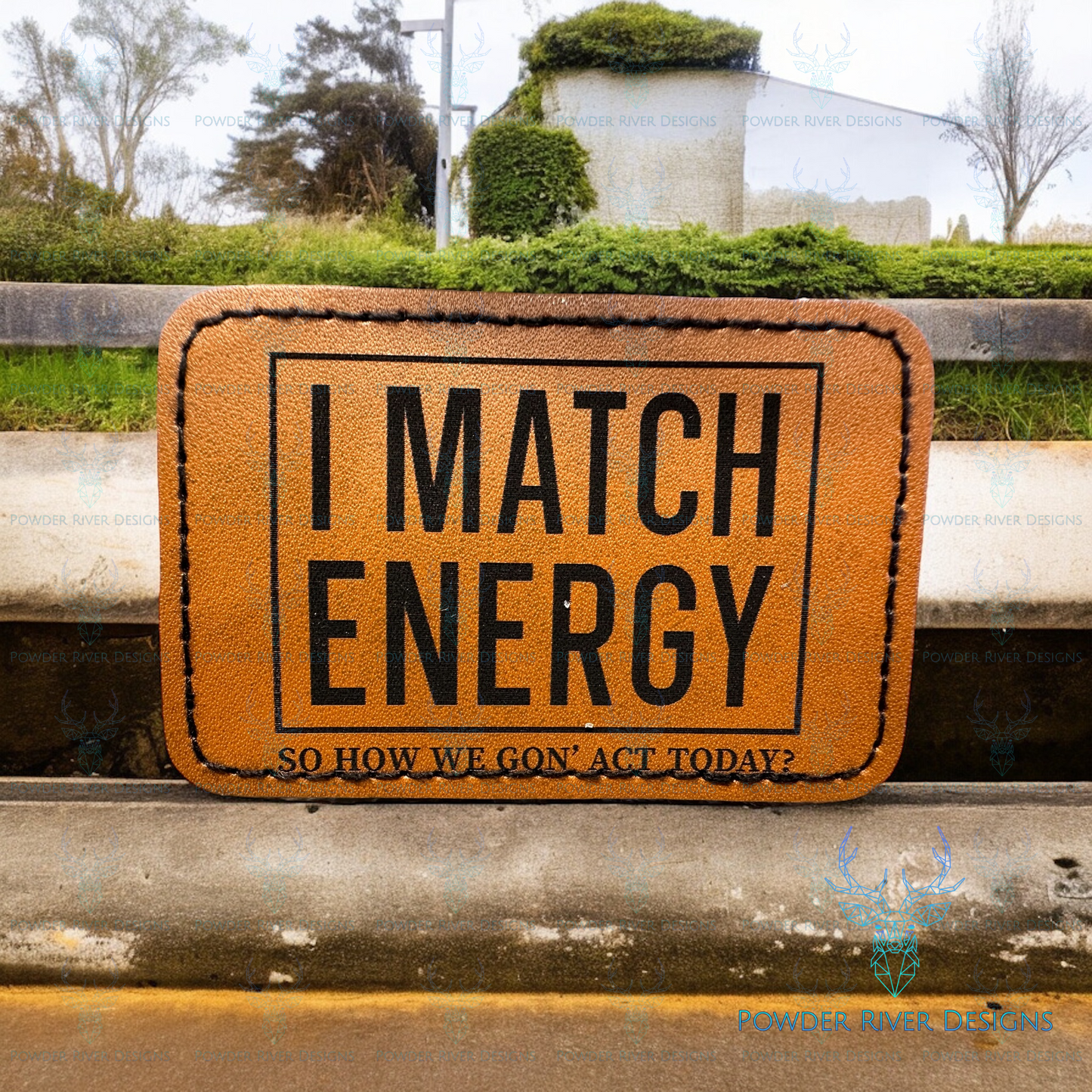Match Energy Hat with Leatherette Patch