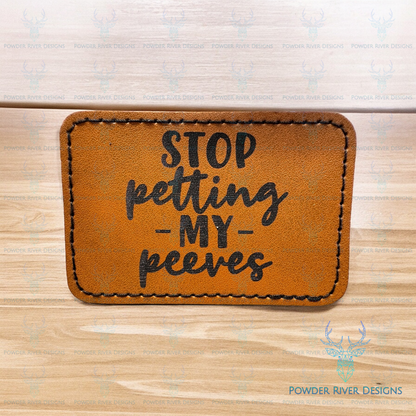 Petting Peeves Hat with Leatherette Patch