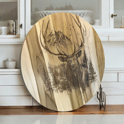 Elk Teak Wood Charcuterie Board