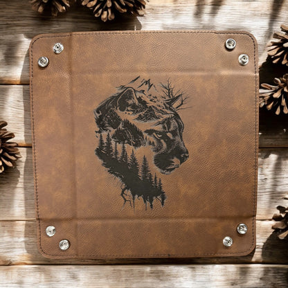 Leatherette Snap Tray with Personalization