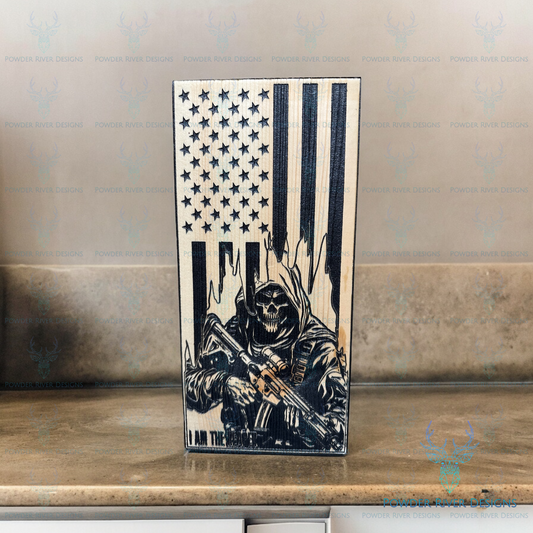 Reaper Wood American Flag