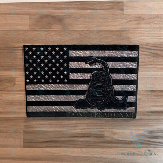 Don't Tread on Me Custom Hat with Leatherette Patch