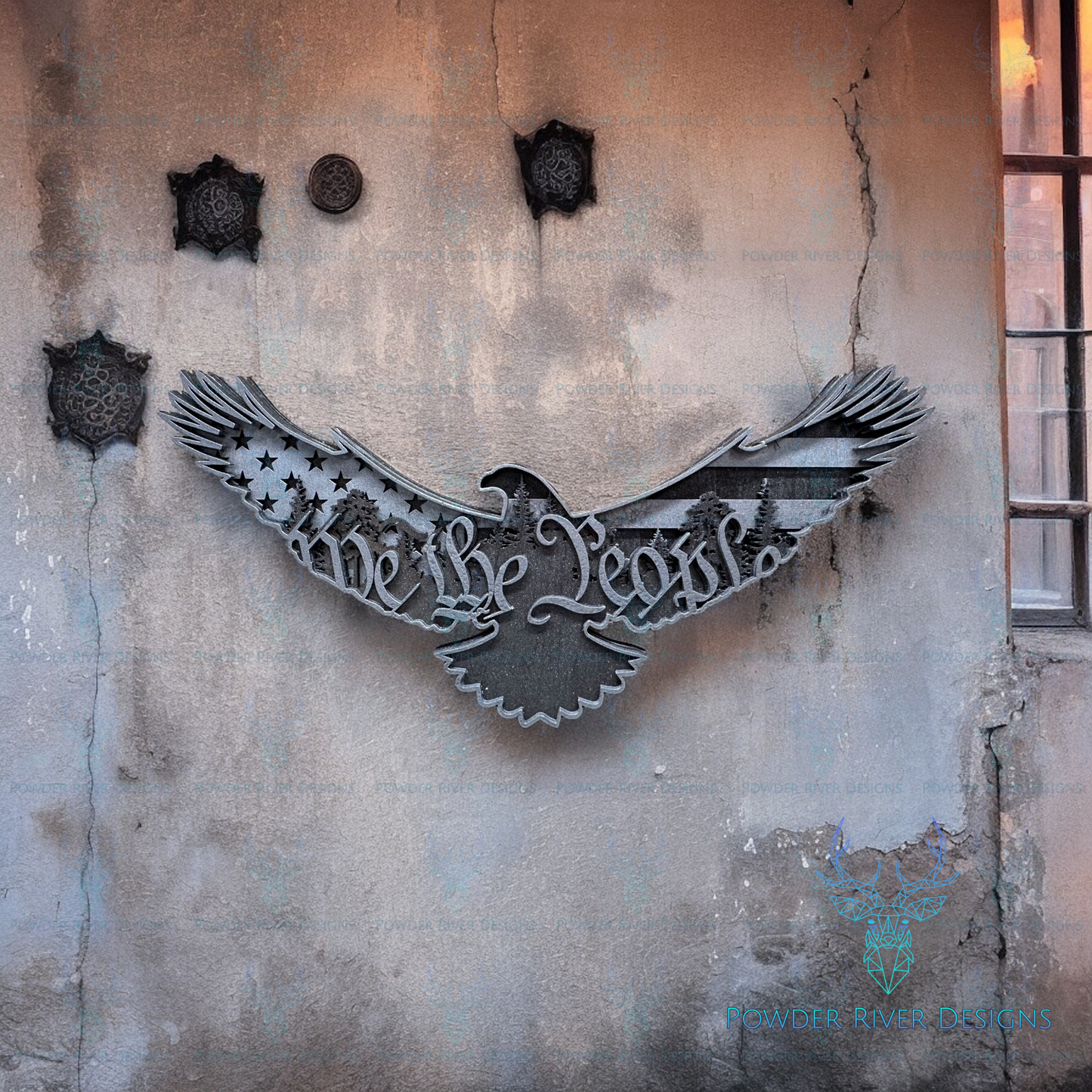 We the People Layered Eagle