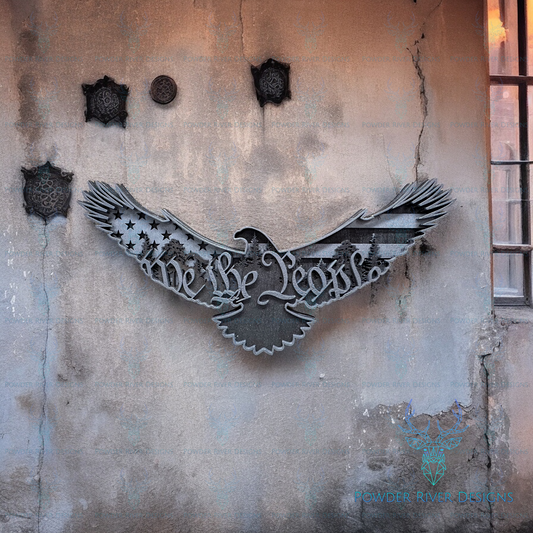 We the People Layered Eagle