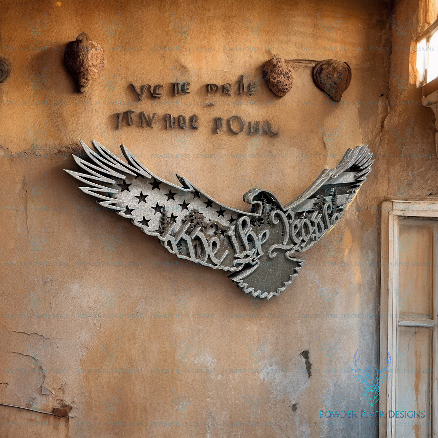 We the People Layered Eagle