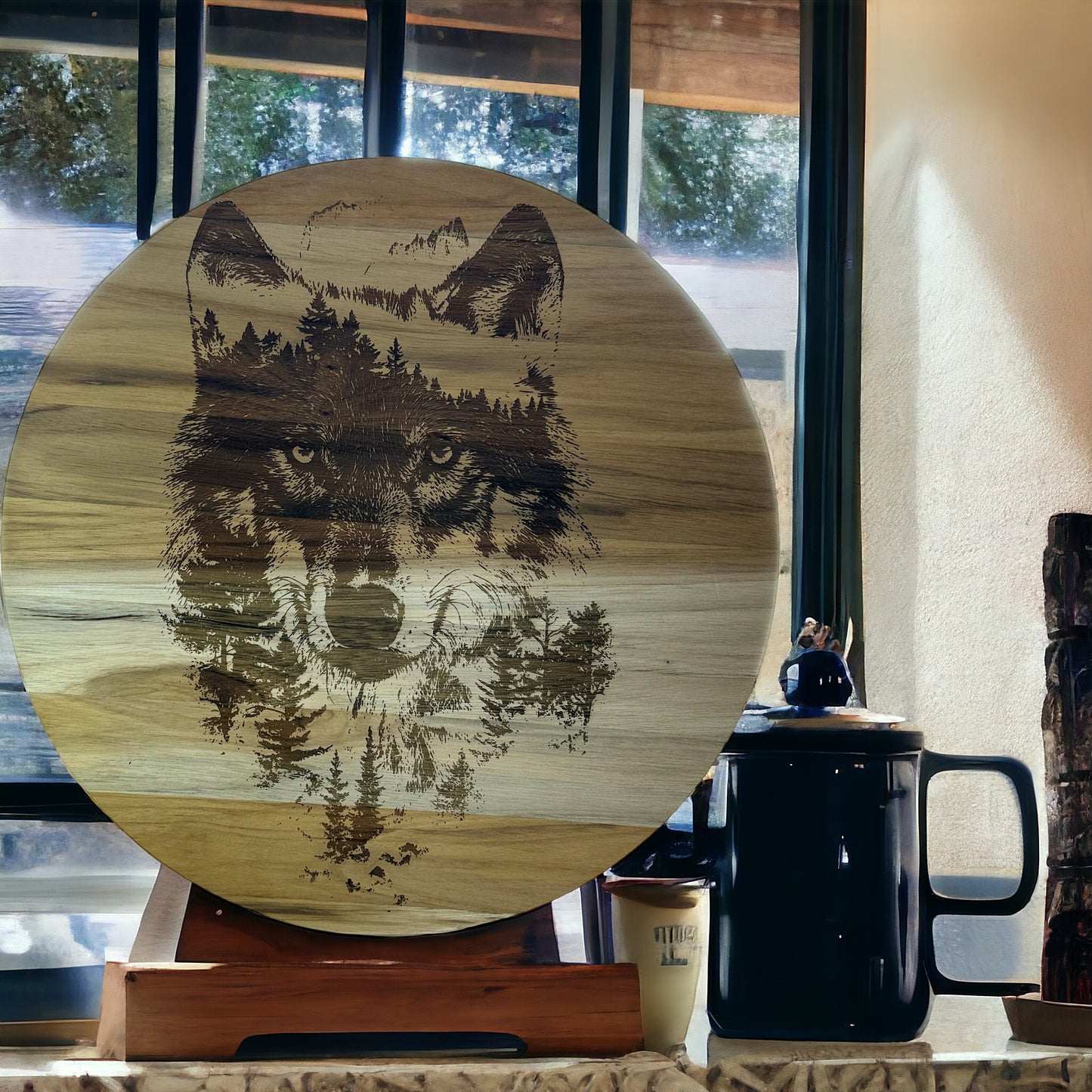 Wolf Teak Charcuterie Board